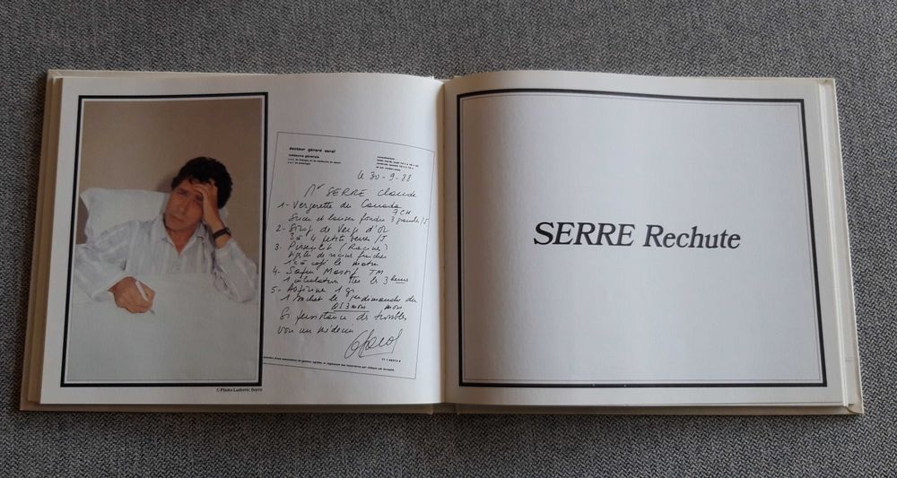 BD album duplo em francês "Rechute" e "Humour noir et hommes en blanc"