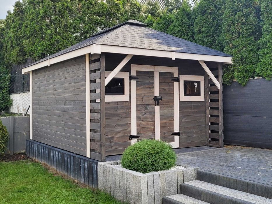 • • • • Domek narzędziowy • • • • ALAN 3x4 m DREWNOTRIK (każdy wymiar)