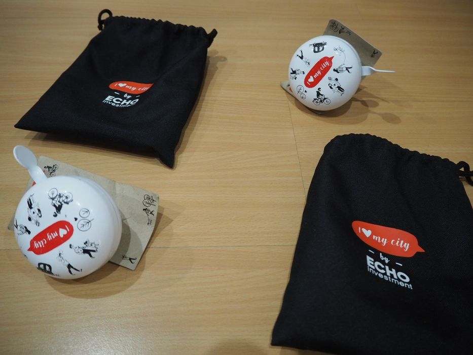 Dzwonek do roweru, stylowy biały - 2 sztuki NOWY