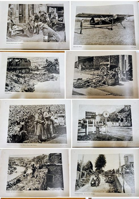 Militaria de Trincheira livro Fotográfico da  invasão França e Bélgica