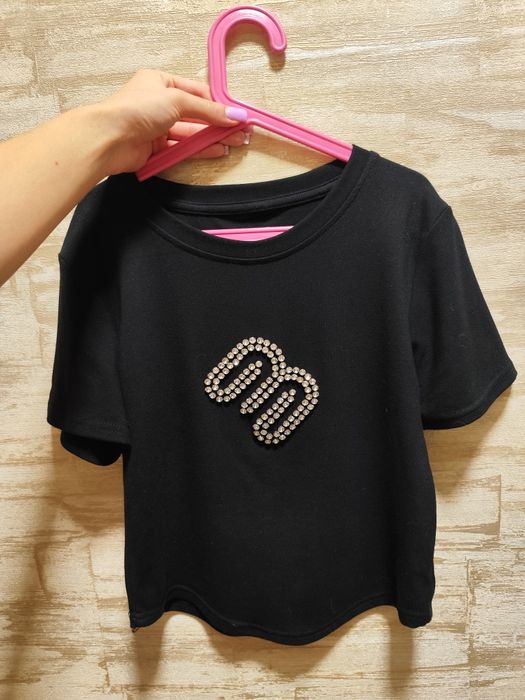 Футболка топ з блискітками розмір м