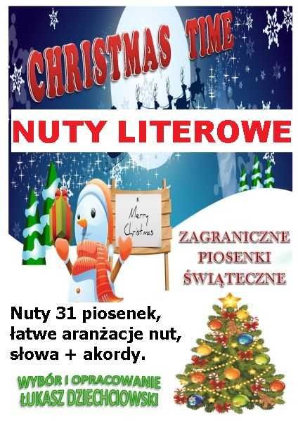 Nuty literowe piosenki świąteczne 31 piosenek keyboard pianino kolędy