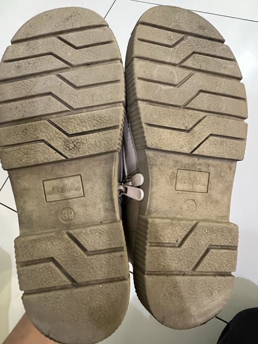 Buty zimowe dziewczece  32 bezowe