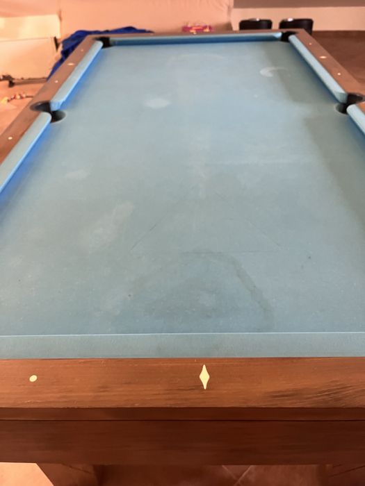 Mesa bilhar tampo azul