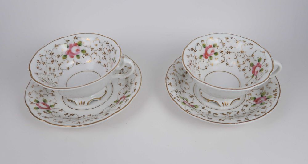 Par de Chávenas Vista Alegre - Pintura Manual