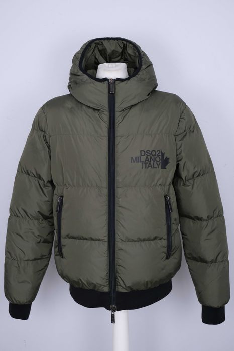 Dsquared2 military green hooded jacket men r M