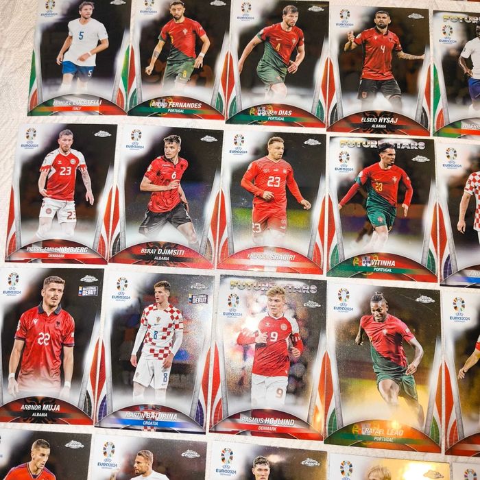 40 Cartas Euro 2024 Topps Chrome