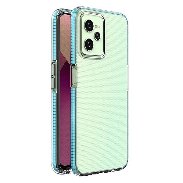 Spring Case etui Realme C35 silikonowy pokrowiec z ramką jasnoniebiesk