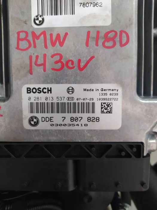 centralina BMW 118D 143cv 118D E87 E90 2008 N47D20C / DDDE 7 807 828