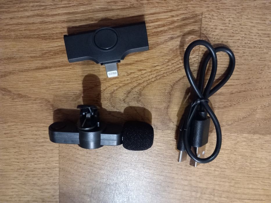 Mini Mikrofon Bezprzewodowy krawatowy KUWAN do iPhone'a do 20m