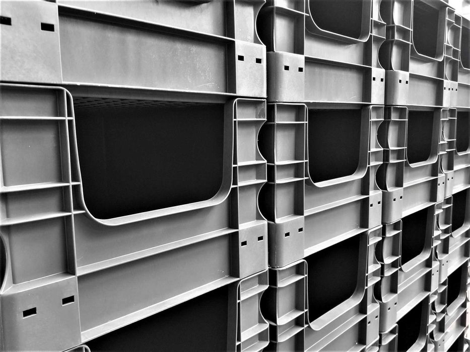 Pojemnik Magazynowy 50x30x23cm Plastikowy Kuweta Skrzynka Warsztatowy.