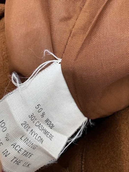 Damski Płaszcz Wełna Kaszmir