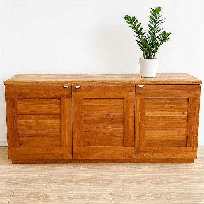 Komoda z drewna tekowego, lite drewno