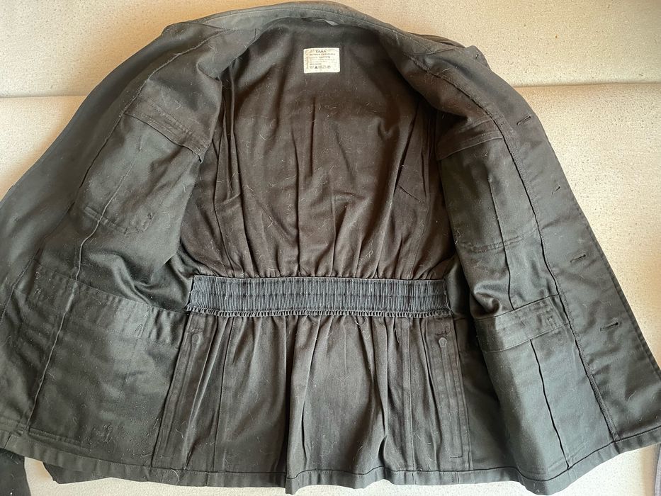 Mundur ćwiczebny Policji czarny ues komplet bluza spodnie