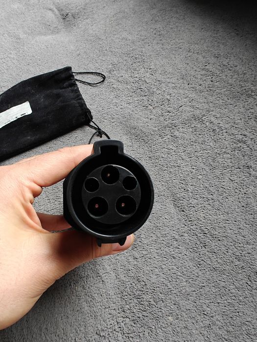 Przejściówka typ 1do typ 2 adapter redukcja plug in  elektryk