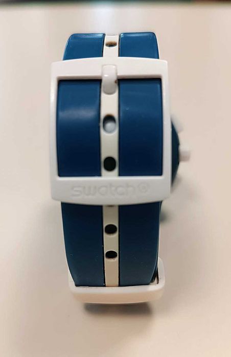 Relógio Swatch Chrono Whitespeed – Como Novo (Pilha Nova)