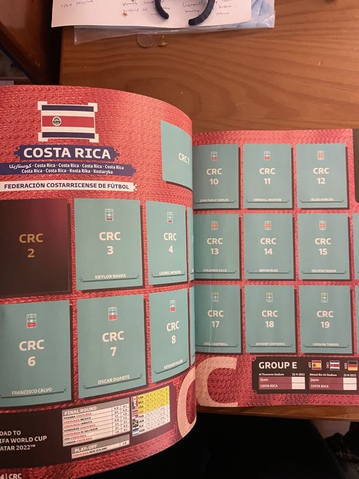 Cadernetas mundial 2022 e 2010