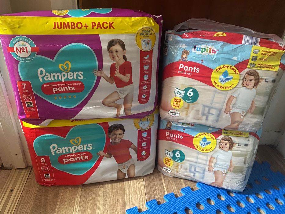 Нові підгузки трусики lupilu 6 pants pampers 7 8 9 памперсы