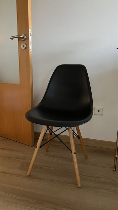 Pack 4 Cadeiras de Jantar Estilo Nórdico Pretas – Sklum