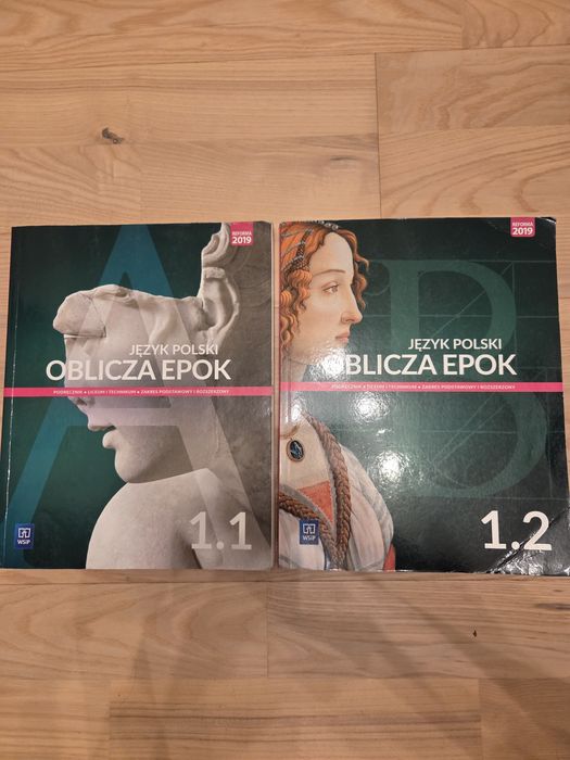 Podręczniki do języka polskiego Oblicza Epok 1.1, 1.2