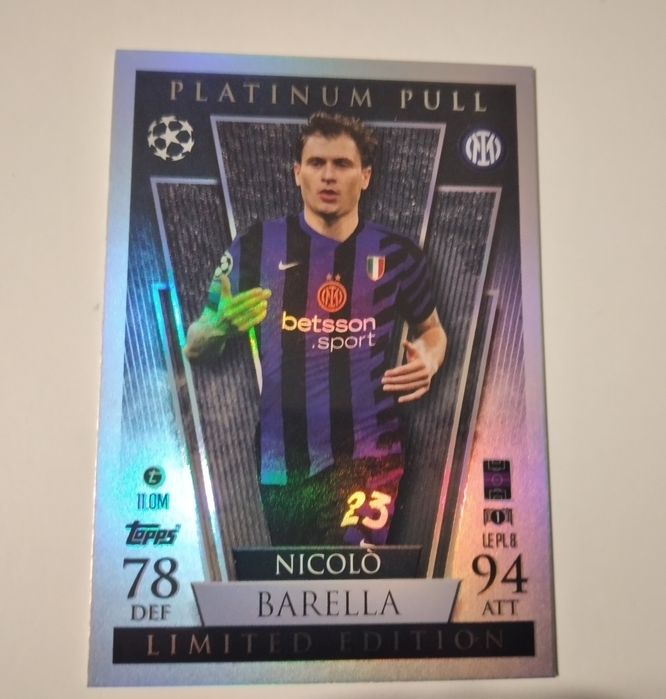Topps Match Attax 24/25 - Nicolo Barella - Platinum Pull