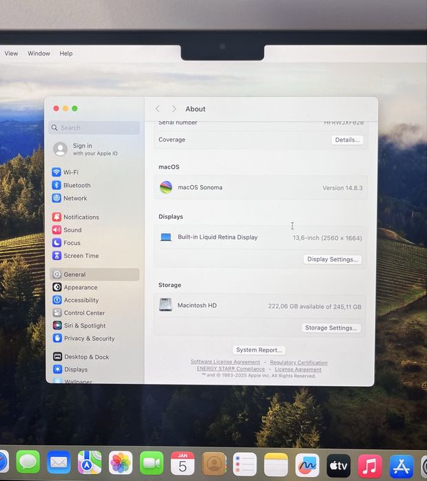 Macbook Air M2 - 8GB RAM - 256GB SSD (como NOVO)