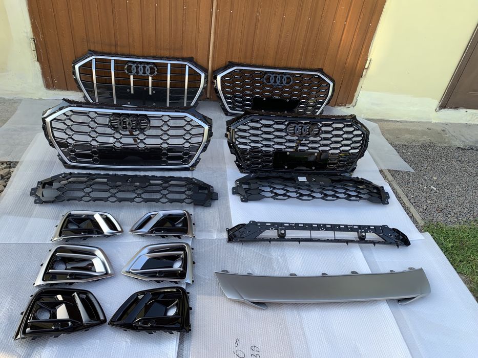 Бампер передній audi q5 80a решітка