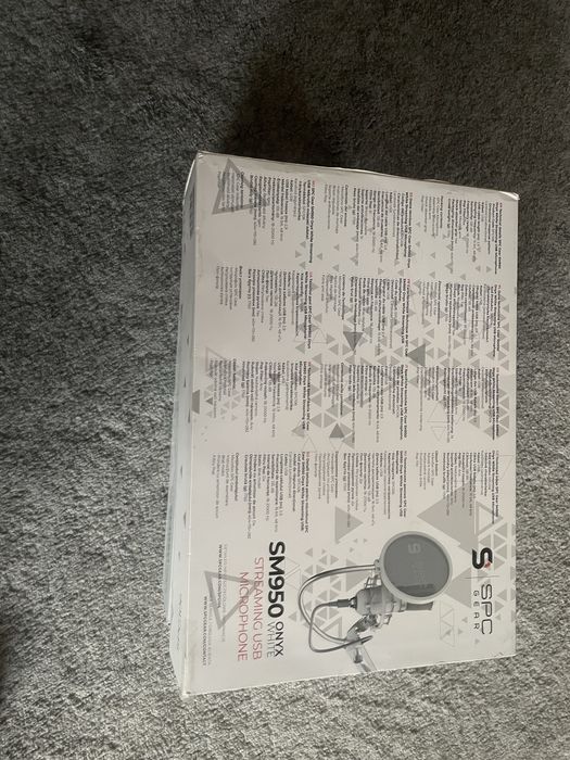 Mikrofon SPC Gear sm950 Onyx White ( Mikrofon + Osłona )