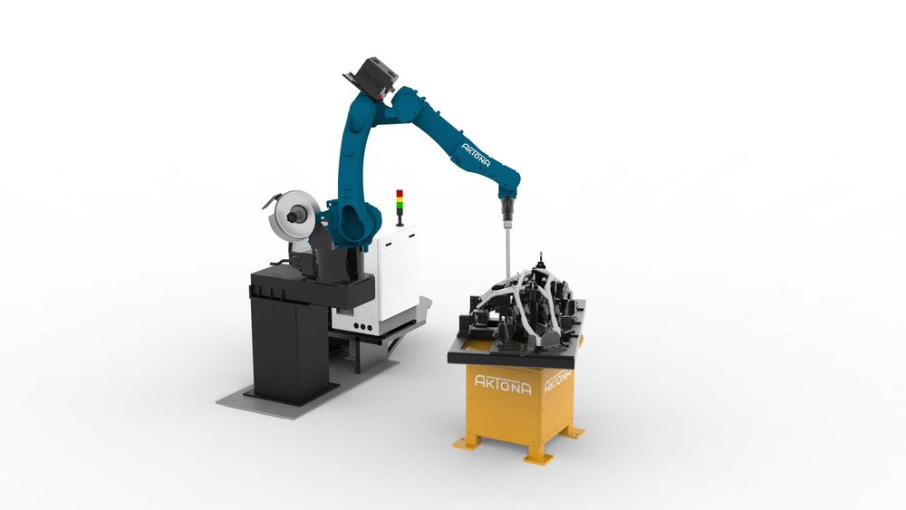 Zrobotyzowane stanowisko do spawania MIG AKTONA – kompaktowy robot