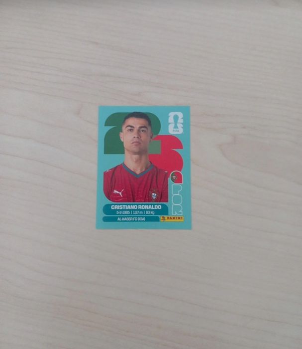 Figurinha do Cristiano Ronaldo