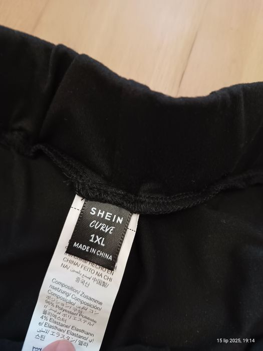 Krótkie spodnie dresy rybaczki alladynki damskie Shein plus size