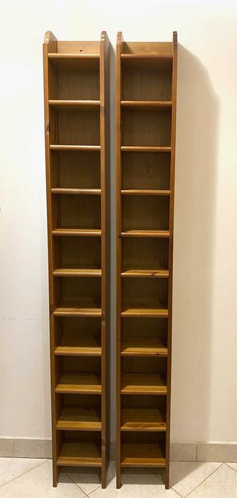 Regały na CD Ikea Leksvik_drewniane_2 szt.