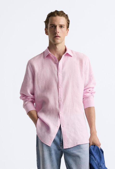 Сорочка зі 100 % льону ZARA