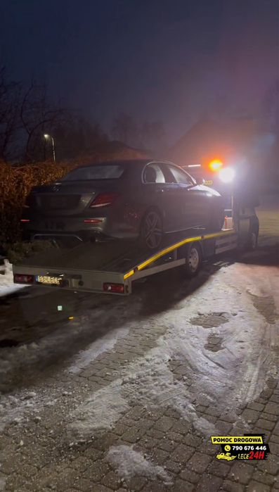 Pomoc Drogowa LECE Laweta Autolaweta Transport samochodów 24H