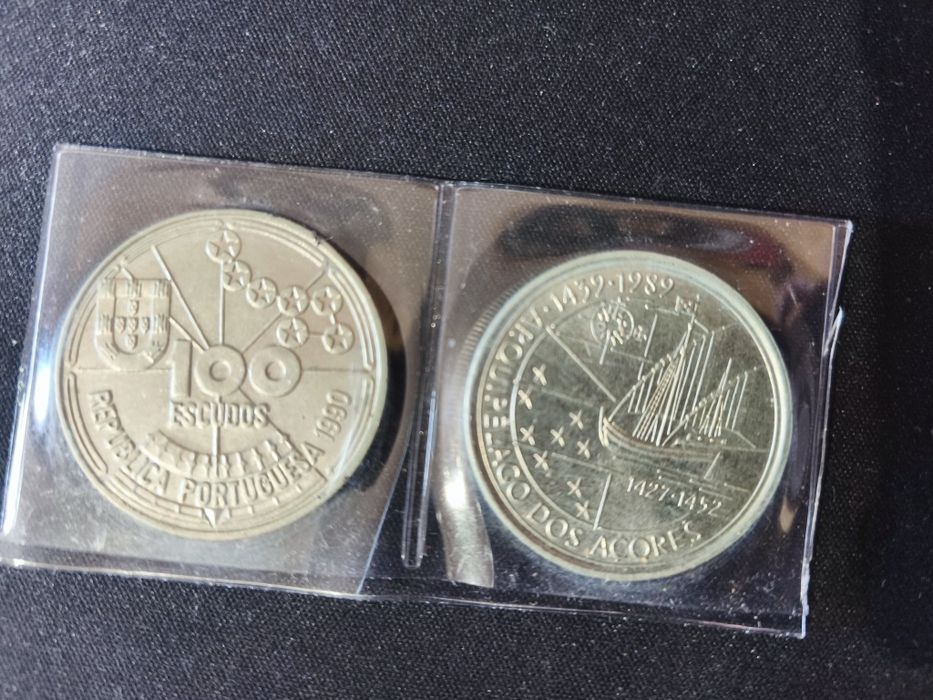 Icoins Collection  COMPLETA + Brincos e colar KINAS EURO 2004  + Escudos-Preço muito abaixo do mercado!