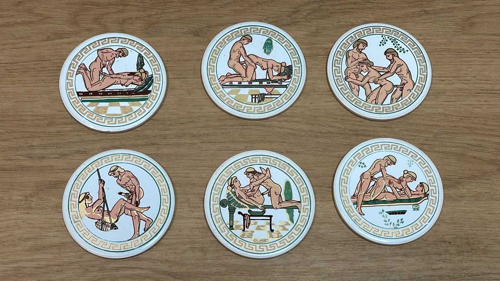 Bases de copos, coleção Kamasutra