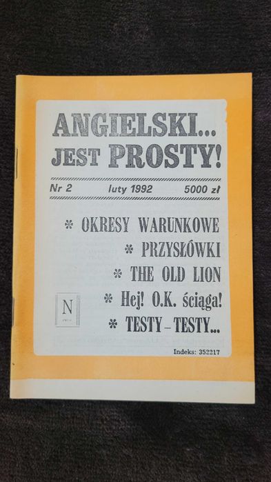 Angielski jest prosty! nr 2, rok 1992, wydawca NAJA-press