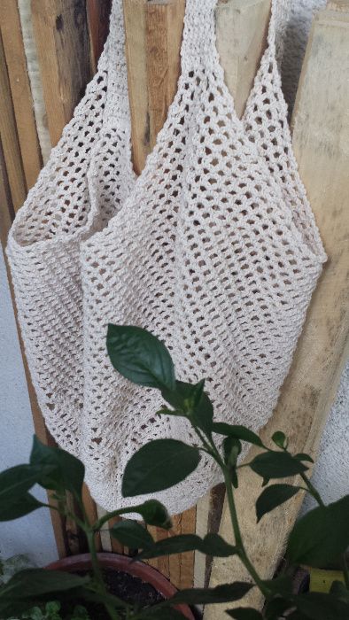 Siatka, torba, worek, boho, sznurek naturalny, eco,