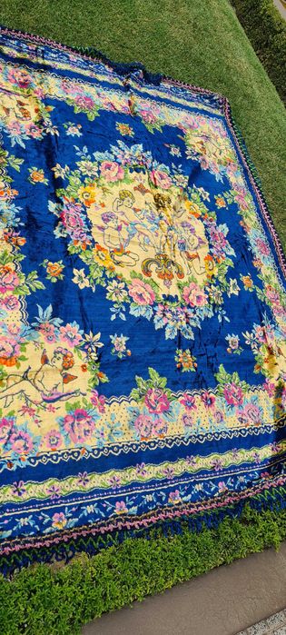 Colcha de Veludo Antiga