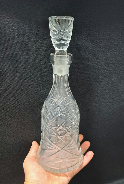 Kryształowa karafka Huta Julia kryształ szkło z PRL