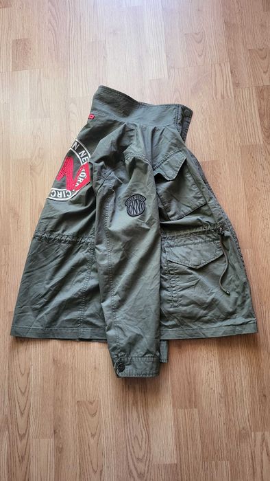 Kurtka DKNY Women's green military jacket