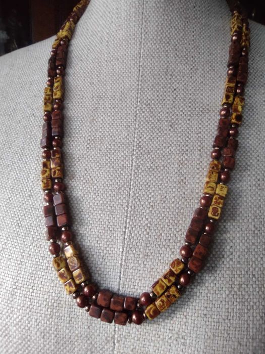 Stary naszyjnik szkło weneckie Murano