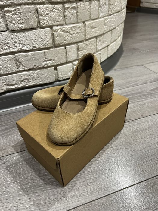 Шкіряні балетки Zara