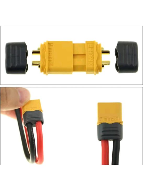 Роз'єми XT60H-M (Male + Female) з кришками 10пар. упак.