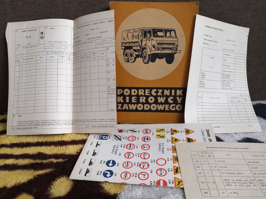 Podręcznik kierowcy zawodowego 1980 PRL