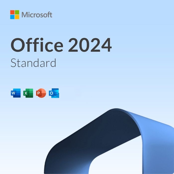 Microsoft office 2024/2021/2019/2016/2013/2010 Standard 32/64 Bit 1 пк