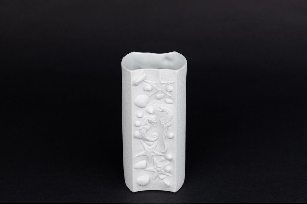 Bareuther Bawaria wazon biskwitowy skamieliny muszle koniki morskie