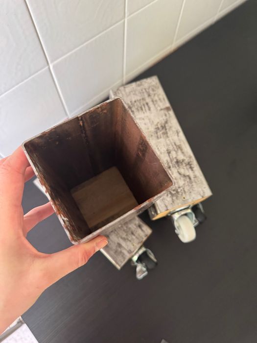 4 pés elevadores para cama com rodas, 2 com travão