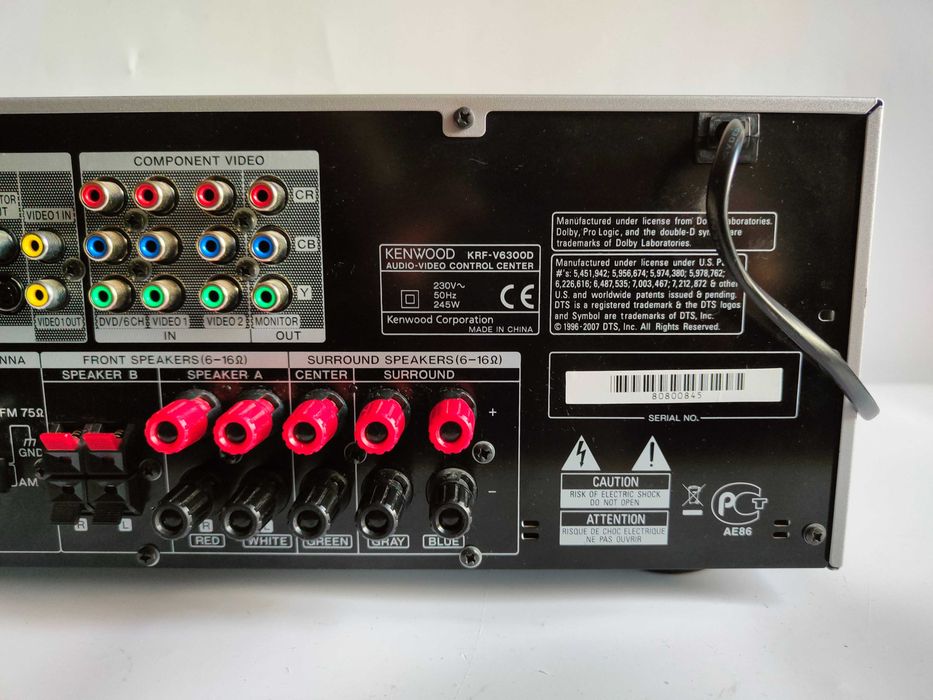 Kenwood KRF-V6300D amplituner srebrny