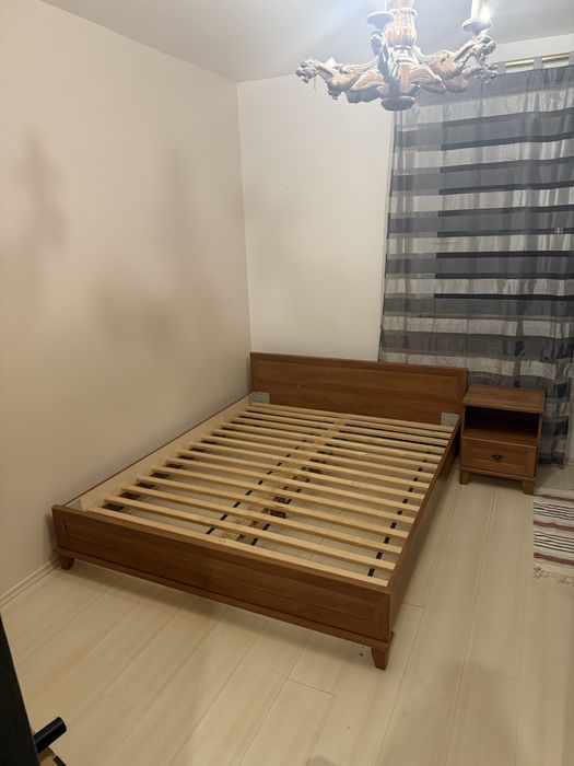 Łóżko 160x200 cm ze stelażem + szafka nocna + Transport